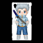Coque Sony Xpéria Z1 Chibi style illustration of a superhero 2
