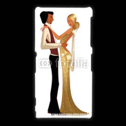 Coque Sony Xpéria Z1 Couple glamour dessin