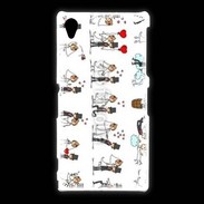 Coque Sony Xpéria Z1 Bande dessinée de mariés
