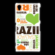 Coque Sony Xpéria Z1 I love Brésil