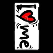 Coque Sony Xpéria Z1 I love me 