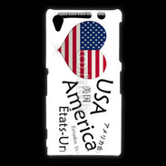 Coque Sony Xpéria Z1 I love USA 6