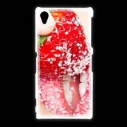 Coque Sony Xpéria Z1 Fraise et bouche