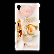 Coque Sony Xpéria Z1 Alliance sur fond de rose