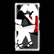 Coque Sony Xpéria Z1 Illustration bisou lesbienne