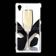 Coque Sony Xpéria Z1 coupe de champagne talons aiguilles 