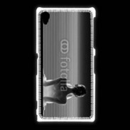 Coque Sony Xpéria Z1 femme glamour noir et blanc