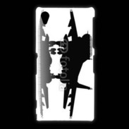 Coque Sony Xpéria Z1 Silhouette avion de chasse