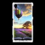 Coque Sony Xpéria Z1 Montgolfière et lavande 