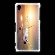 Coque Sony Xpéria Z1 Avion de ligne au coucher de soleil