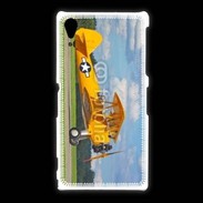 Coque Sony Xpéria Z1 Avio Biplan jaune