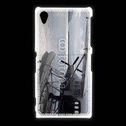 Coque Sony Xpéria Z1 Hydravion noir et blanc