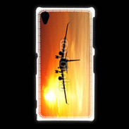 Coque Sony Xpéria Z1 Avion de ligne et couché de soleil