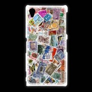 Coque Sony Xpéria Z1 Patchwork de timbres