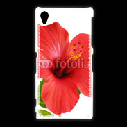 Coque Sony Xpéria Z1 Hibiscus rouge