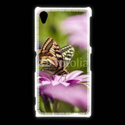 Coque Sony Xpéria Z1 Fleur et papillon