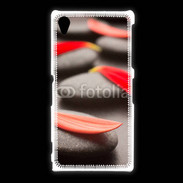 Coque Sony Xpéria Z1 Galet et pétales
