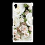 Coque Sony Xpéria Z1 Rose blanche et rose 5