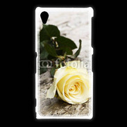 Coque Sony Xpéria Z1 Belle rose Jaune 50