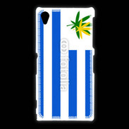 Coque Sony Xpéria Z1 Drapeau Uruguay cannabis 2