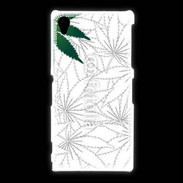 Coque Sony Xpéria Z1 Fond cannabis