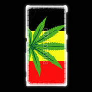 Coque Sony Xpéria Z1 Drapeau allemand cannabis