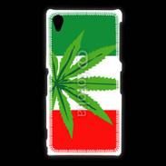 Coque Sony Xpéria Z1 Drapeau italien cannabis