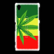 Coque Sony Xpéria Z1 Drapeau reggae cannabis