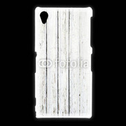 Coque Sony Xpéria Z1 Aspect bois blanc vieilli