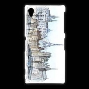 Coque Sony Xpéria Z1 Vintage Paris en dessin 2