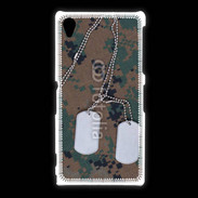 Coque Sony Xpéria Z1 plaque d'identité soldat américain