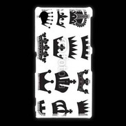Coque Sony Xpéria Z1 Collection de couronnes de Roi