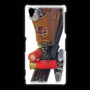 Coque Sony Xpéria Z1 Fusil de chasse et couteau