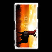 Coque Sony Xpéria Z1 Silhouette d'un cerf 5