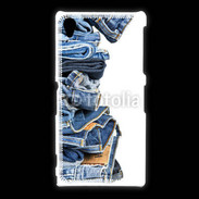 Coque Sony Xpéria Z1 Pile de jean's