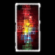Coque Sony Xpéria Z1 Fond abstrait coloré