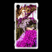 Coque Sony Xpéria Z1 Femme florale