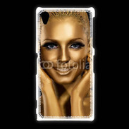 Coque Sony Xpéria Z1 Femme couleur or