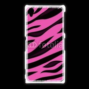 Coque Sony Xpéria Z1 Fashion zèbre rose