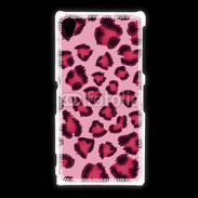 Coque Sony Xpéria Z1 Léopard rose