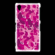 Coque Sony Xpéria Z1 Papillon rose