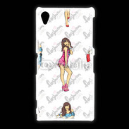 Coque Sony Xpéria Z1 Illustration fashion girl 2