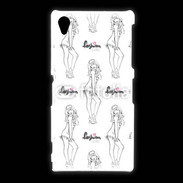 Coque Sony Xpéria Z1 Illustration fashion girl 3