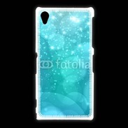Coque Sony Xpéria Z1 Fond bulles bleus