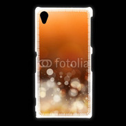Coque Sony Xpéria Z1 Fond bulles ocres