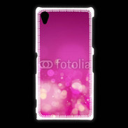 Coque Sony Xpéria Z1 fond rose or