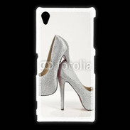 Coque Sony Xpéria Z1 Escarpins strass argent