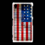 Coque Sony Xpéria Z1 Drapeau USA Vintage