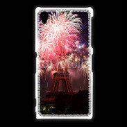 Coque Sony Xpéria Z1 Feux d'artifice Tour Eiffel