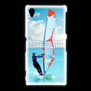 Coque Sony Xpéria Z1 Planche à voile en mer des caraïbes